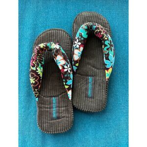 Lower East Side Corduroy Thong Slippers US8 NWT